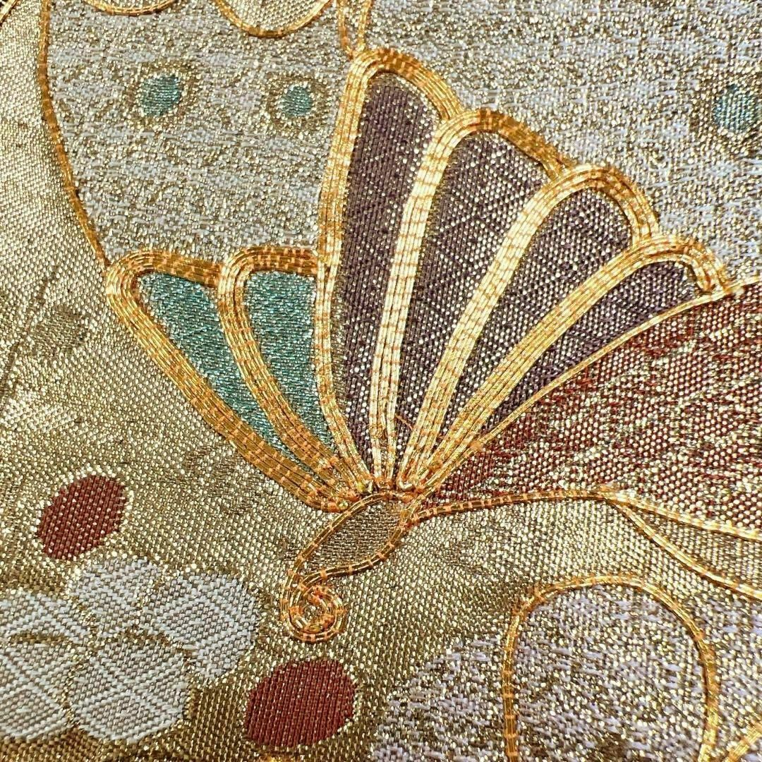振袖帯 金駒刺繍 蝶 菊 梅 菱 袋帯 着物 073w d 水着/浴衣 振袖帯 金駒刺繍 蝶 菊 梅 菱 袋帯 着物 073w d 水着/浴衣