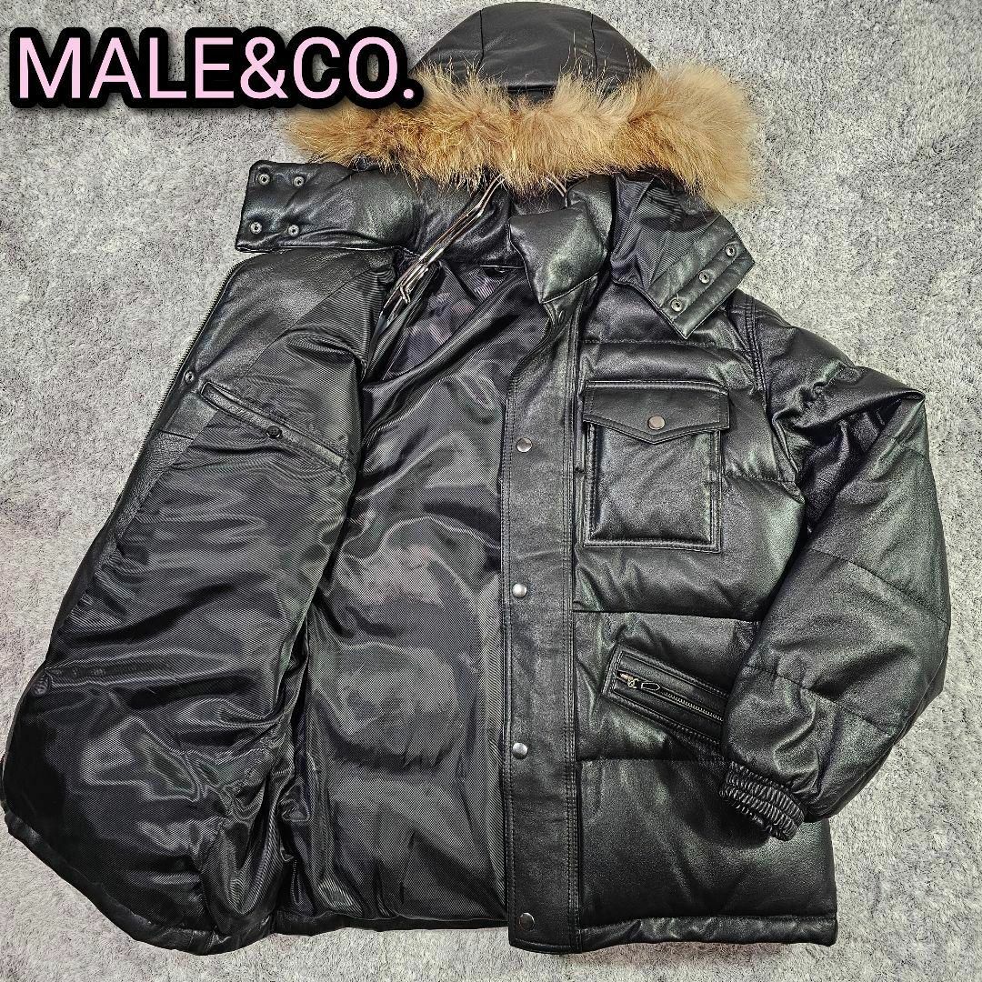 美品 オールレザーダウンジャケット MALE&CO. Lサイズ 美品 オールレザーダウンジャケット MALE&CO. Lサイズ