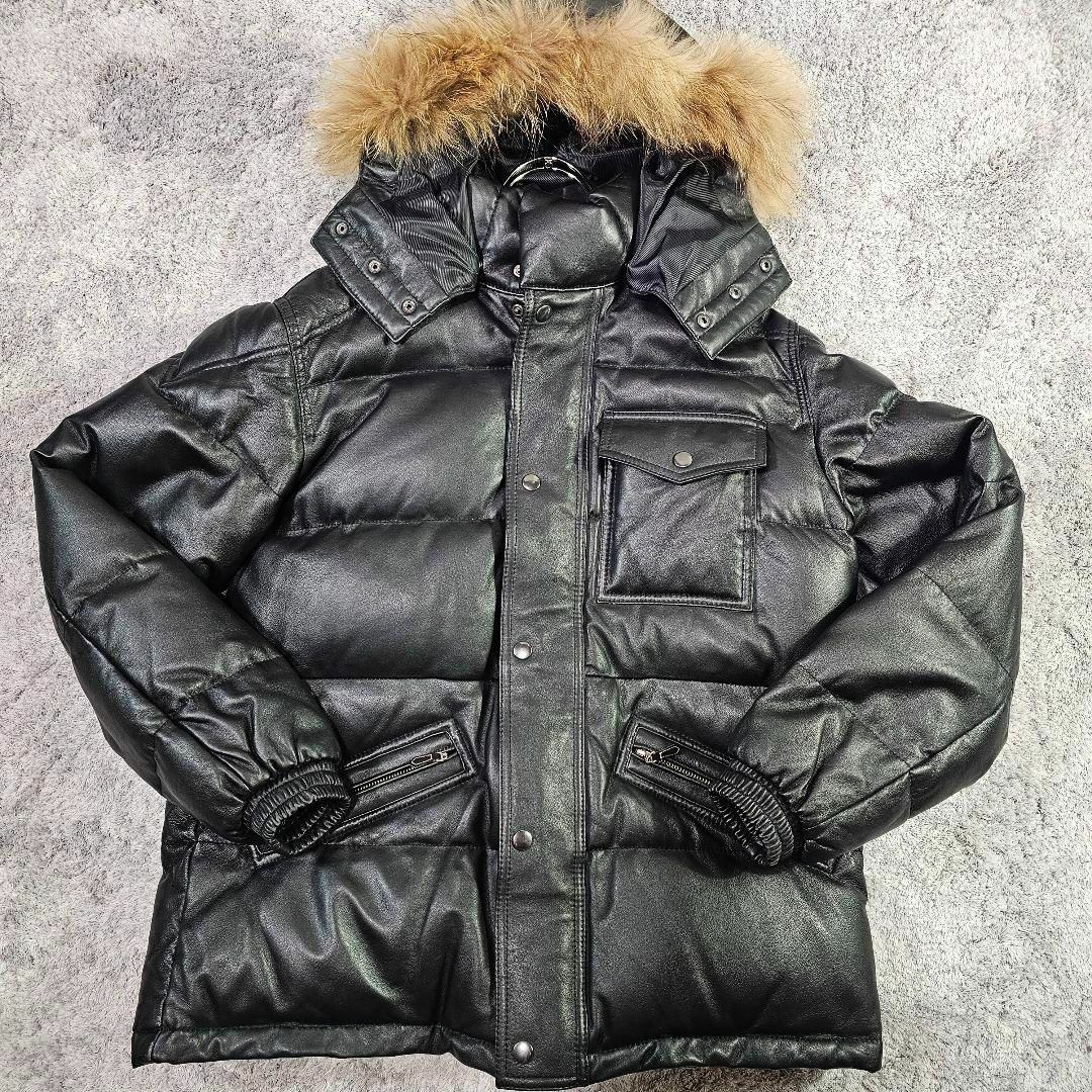 美品 オールレザーダウンジャケット MALE&CO. Lサイズ 美品 オールレザーダウンジャケット MALE&CO. Lサイズ