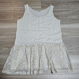 マジェスティックレゴン(MAJESTIC LEGON)のMAJESTIC LEGON レース レイヤード インナー タンクトップ 美品(カットソー(半袖/袖なし))