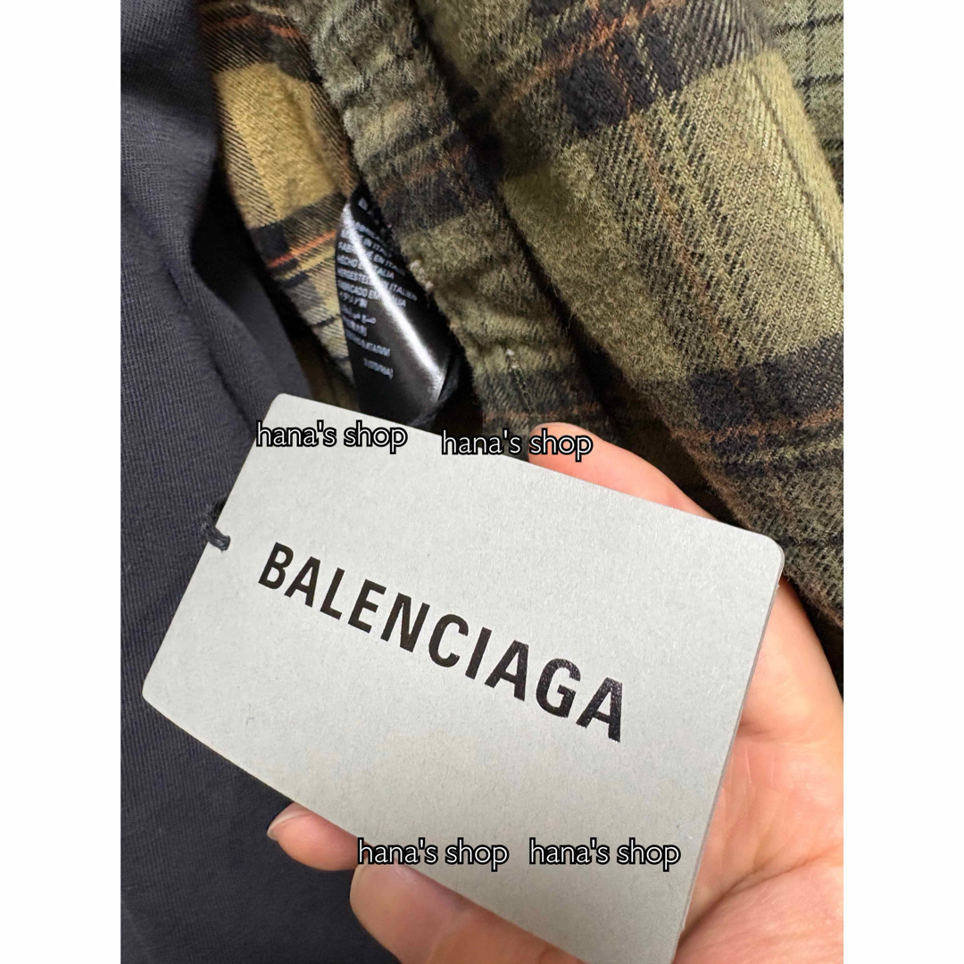 BALENCIAGA - BALENCIAGA バレンシアガ チェック柄 長袖シャツ BALENCIAGA - BALENCIAGA バレンシアガ チェック柄 長袖シャツ