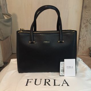 フルラ(Furla)の新品未使用❤︎ FURLA lotus トートバッグ 黒(ハンドバッグ)