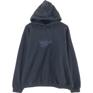 リーボック(Reebok)の古着 90年代 リーボック Reebok スウェットプルオーバーパーカー USA製 メンズL相当 ヴィンテージ /eaa505914(スウェット)