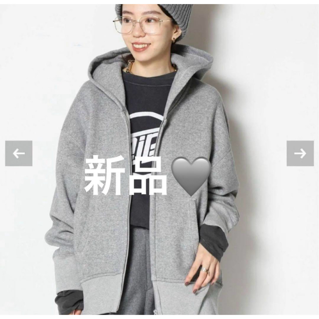 新品 AMERICANA WIDE FULLZIP HOODIE グレー 新品 AMERICANA WIDE FULLZIP HOODIE グレー
