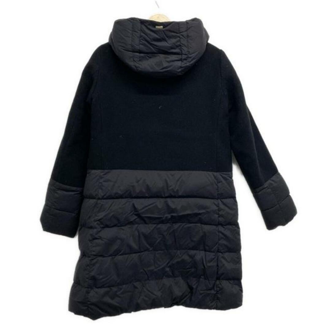 HERNO(ヘルノ) ダウンコート サイズ44 L レディース美品 - 黒 HERNO(ヘルノ) ダウンコート サイズ44 L レディース美品 - 黒