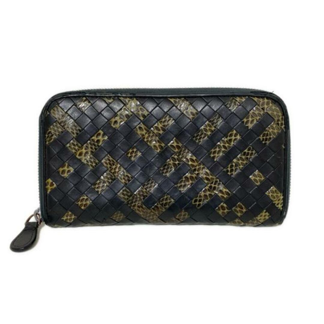 BOTTEGA VENETA(ボッテガヴェネタ) 長財布 アイヤーズ 黒×カーキ BOTTEGA VENETA(ボッテガヴェネタ) 長財布 アイヤーズ 黒×カーキ