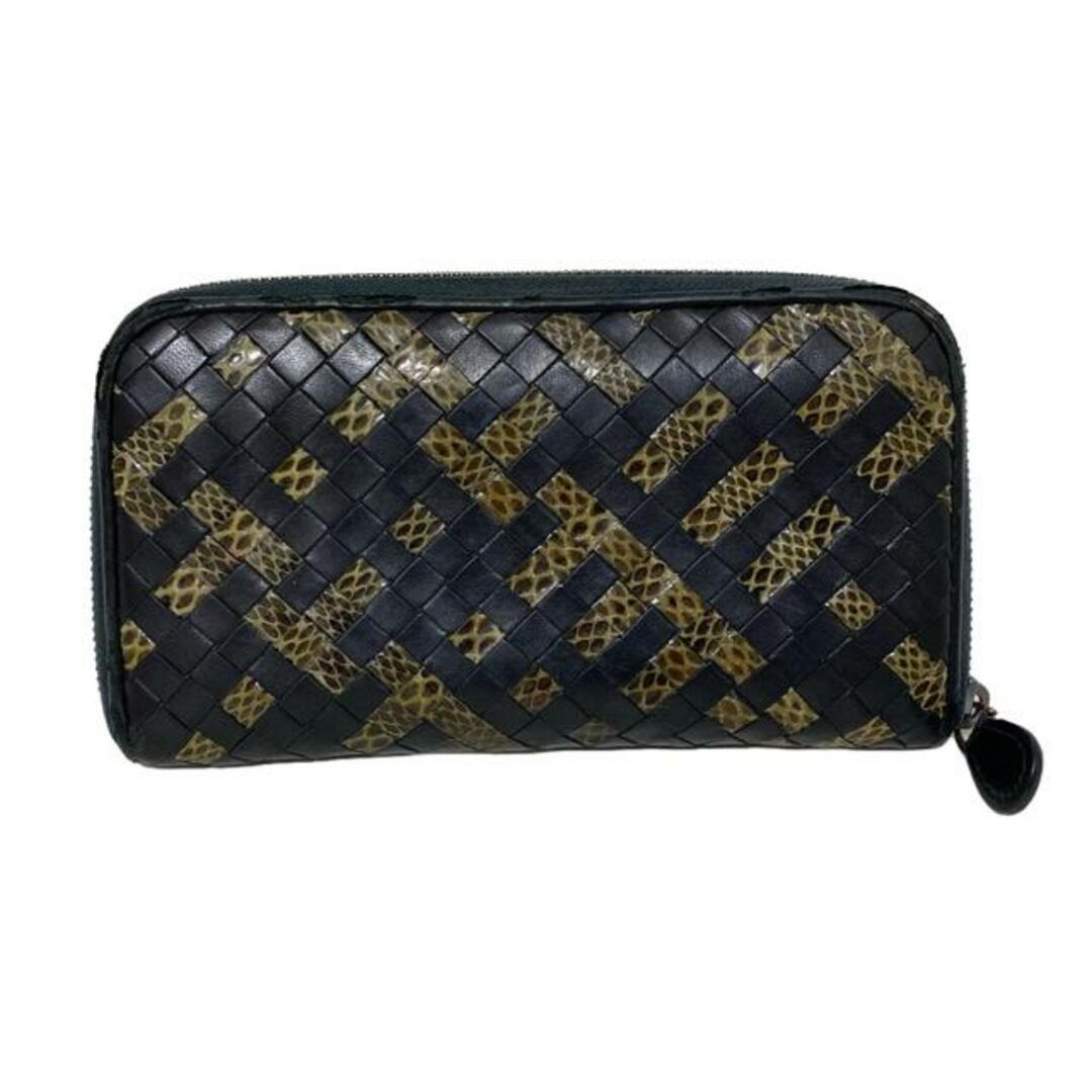 BOTTEGA VENETA(ボッテガヴェネタ) 長財布 アイヤーズ 黒×カーキ BOTTEGA VENETA(ボッテガヴェネタ) 長財布 アイヤーズ 黒×カーキ