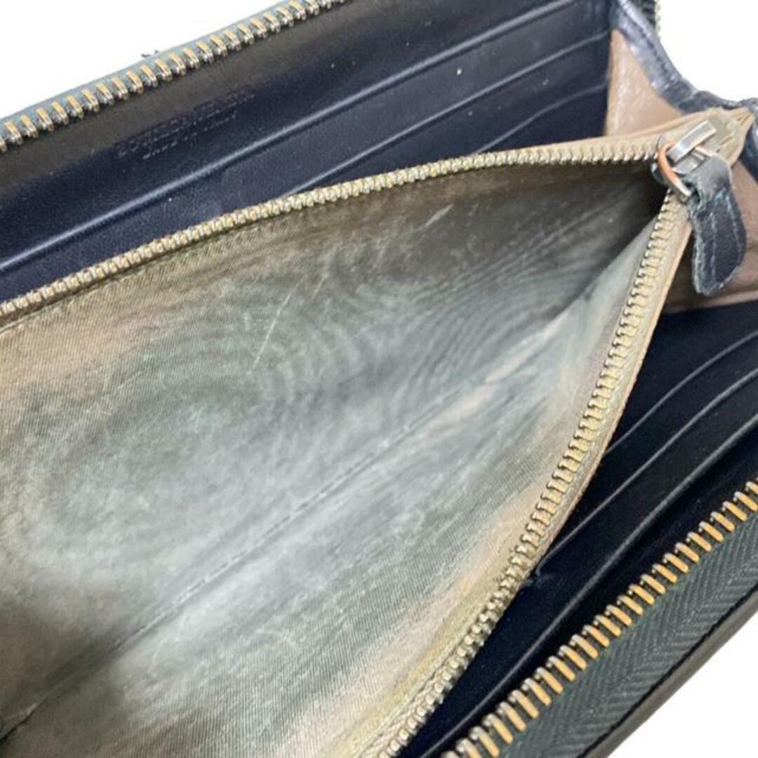 BOTTEGA VENETA(ボッテガヴェネタ) 長財布 アイヤーズ 黒×カーキ BOTTEGA VENETA(ボッテガヴェネタ) 長財布 アイヤーズ 黒×カーキ