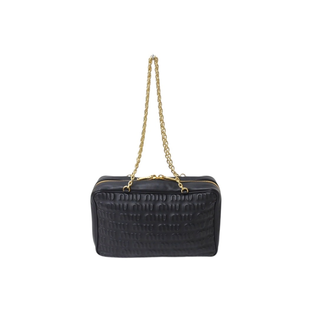 MIU MIU - 極美品 MIUMIU ミュウミュウ チェーンショルダー MIU MIU - 極美品 MIUMIU ミュウミュウ チェーンショルダー