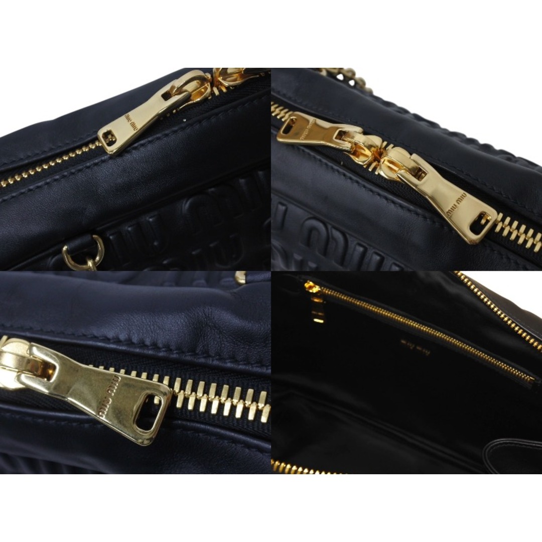 MIU MIU - 極美品 MIUMIU ミュウミュウ チェーンショルダー MIU MIU - 極美品 MIUMIU ミュウミュウ チェーンショルダー