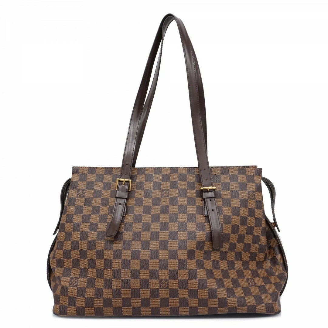 LOUIS VUITTON - 【4te5070】ルイヴィトン トートバッグ ダミエ チェルシー N51119 エベヌ【中古】レディース