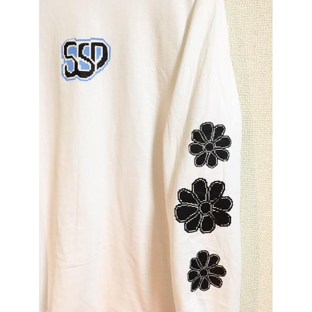 SSD pixel flower long sleeve T/white