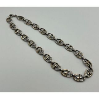 GUCCI - グッチ オールドグッチ Gリンク ネックレス SV YG GUCCI - グッチ オールドグッチ Gリンク ネックレス SV YG