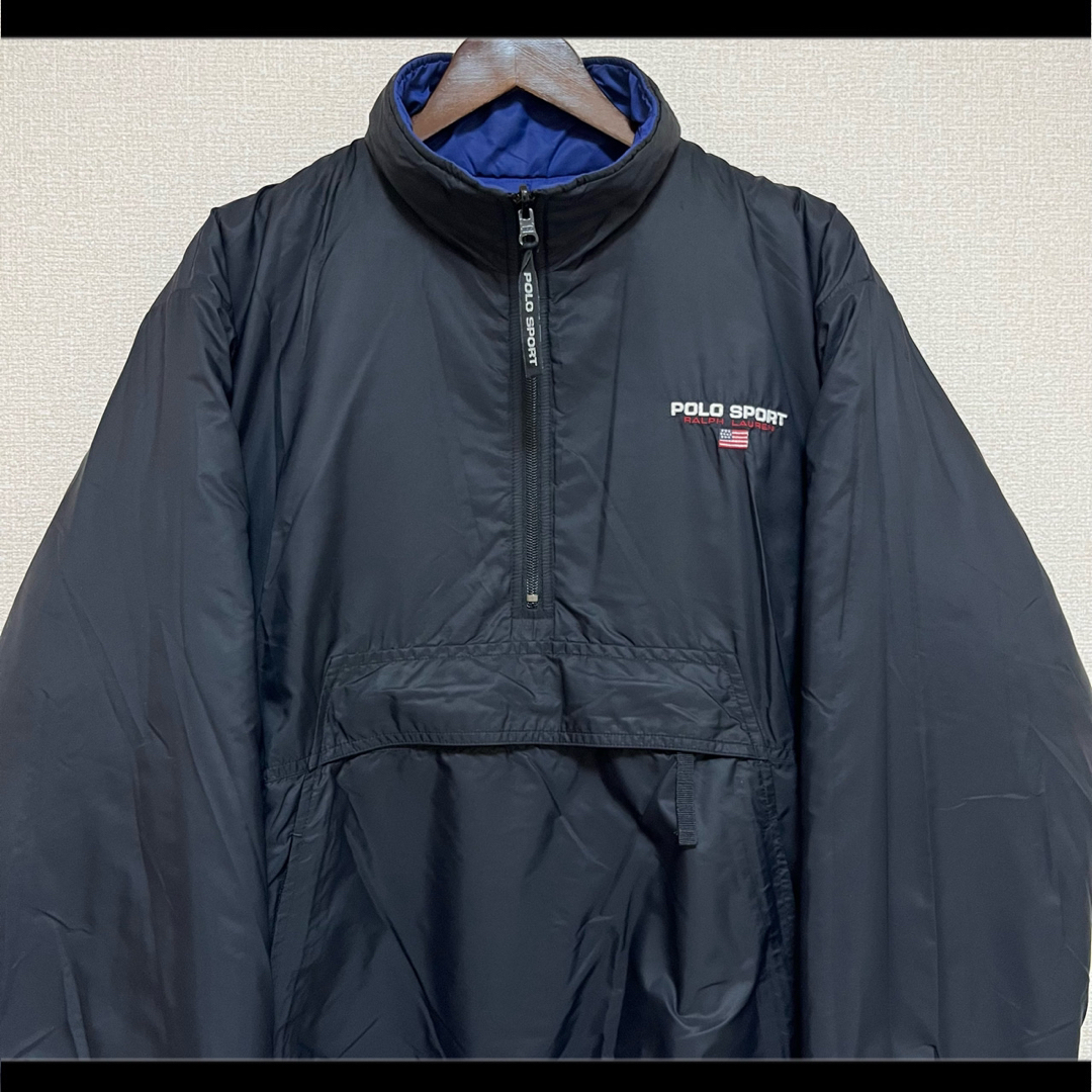 レア POLO SPORT ラルフローレン 中綿ジャケット リバーシブル 90s レア POLO SPORT ラルフローレン 中綿ジャケット リバーシブル 90s