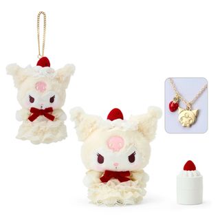 サンリオ(サンリオ)のクロミ マスコットバッグチャーム ぬいぐるみ＆ネックレス ショートケーキ いちご(キーホルダー)