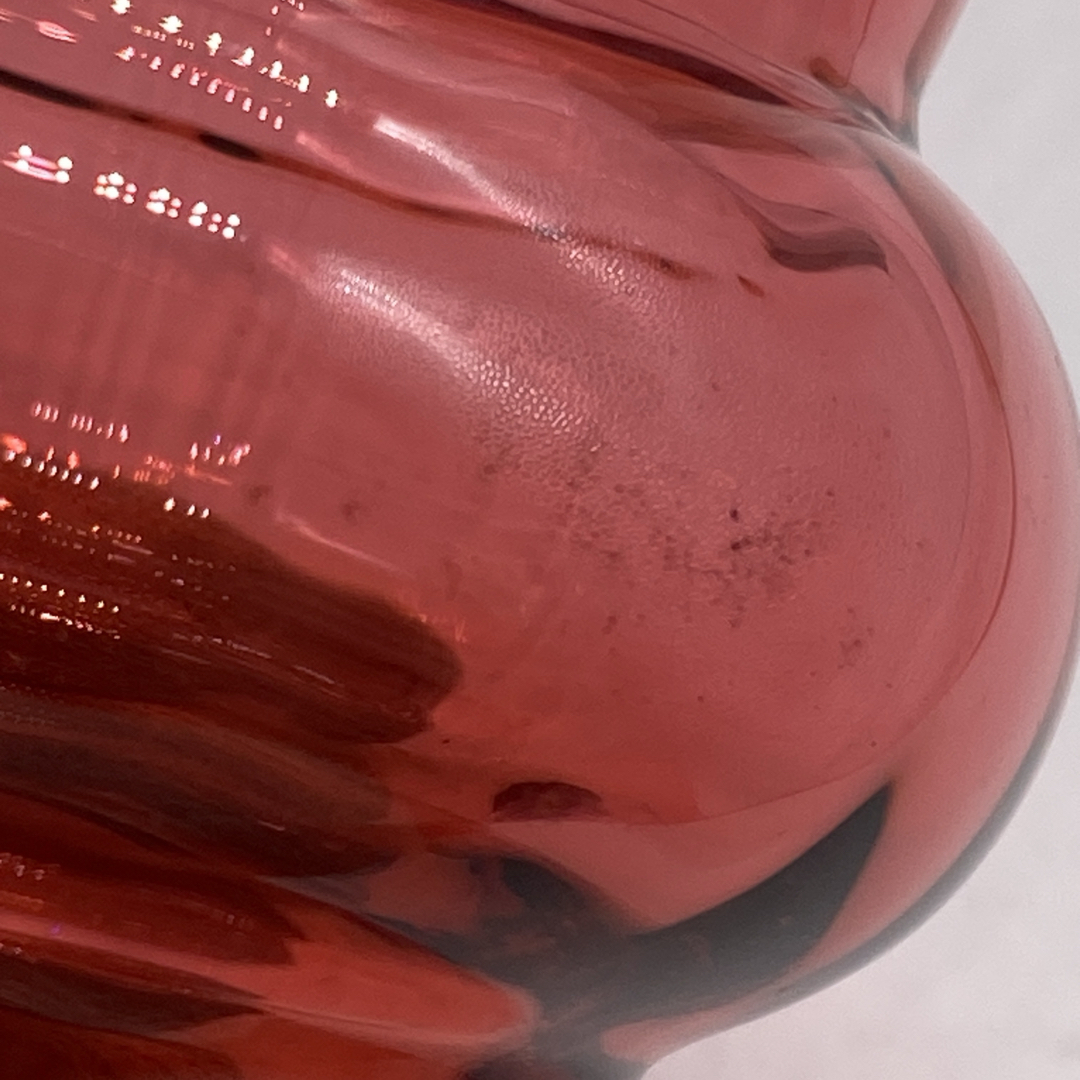 Baccarat - 箱付き バカラ 花瓶 フラワーベース レッド Baccarat - 箱付き バカラ 花瓶 フラワーベース レッド