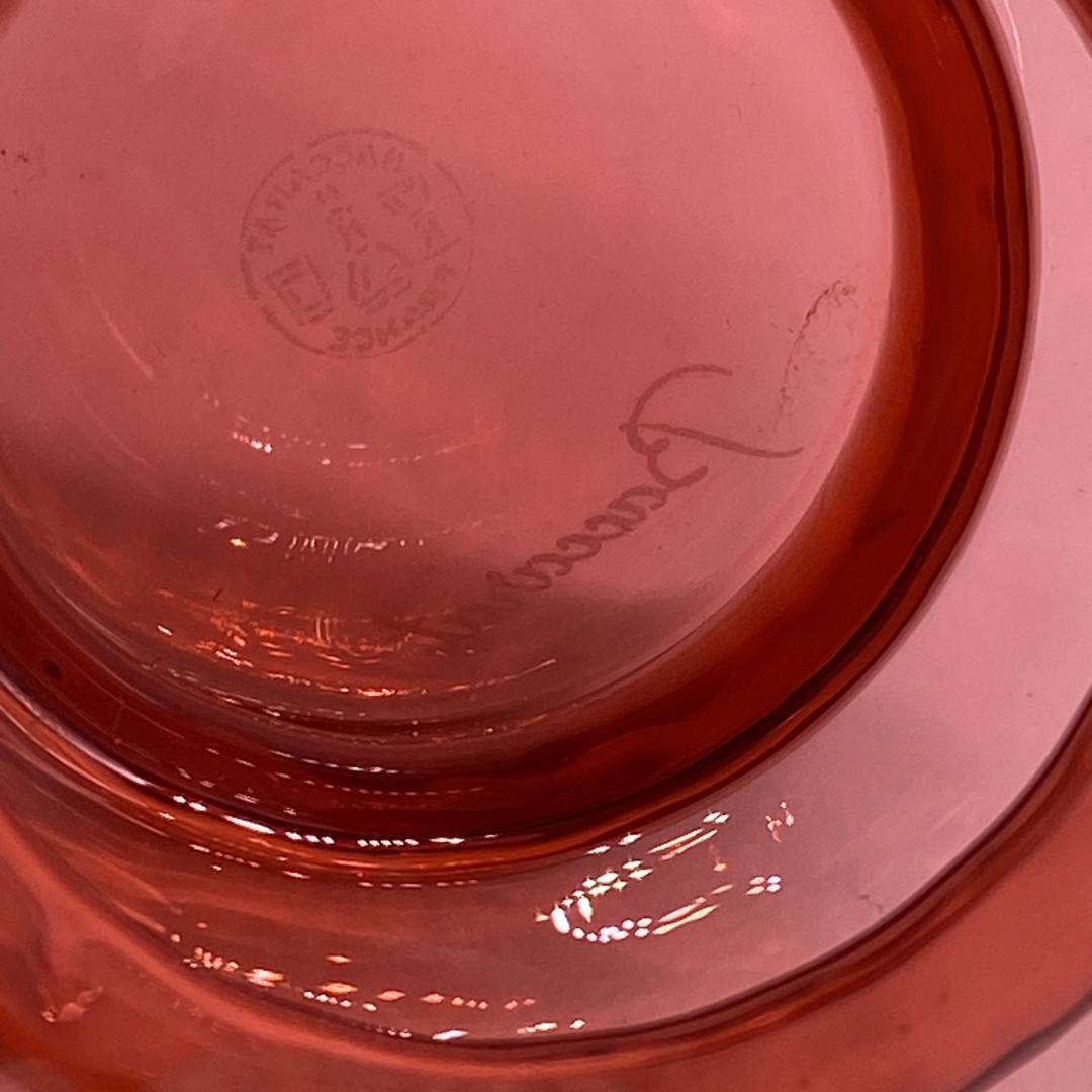 Baccarat - 箱付き バカラ 花瓶 フラワーベース レッド Baccarat - 箱付き バカラ 花瓶 フラワーベース レッド
