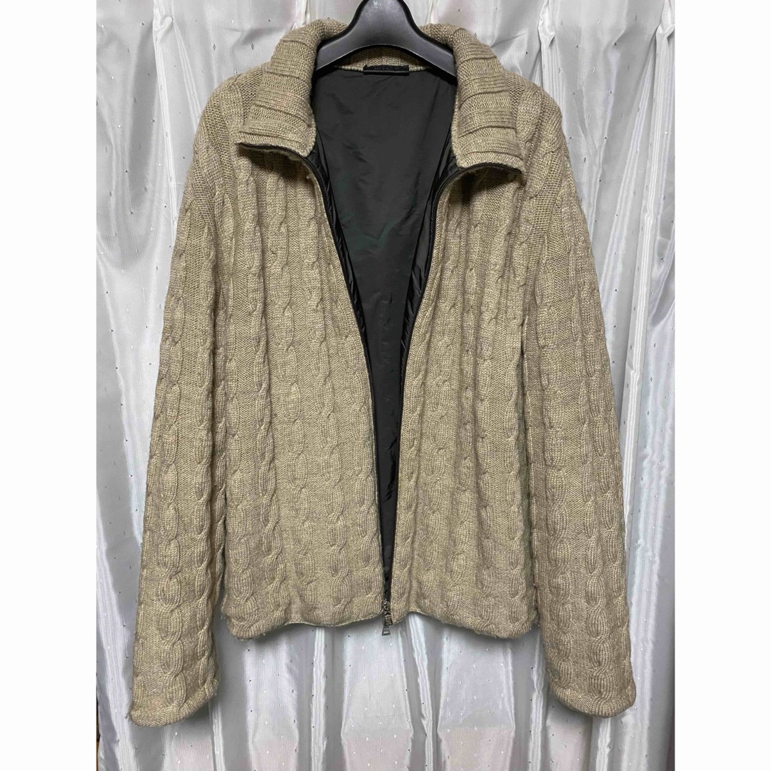 PRADA - PRADA 1999aw ニットブルゾン ドライバーズニット 90sの PRADA - PRADA 1999aw ニットブルゾン ドライバーズニット 90sの