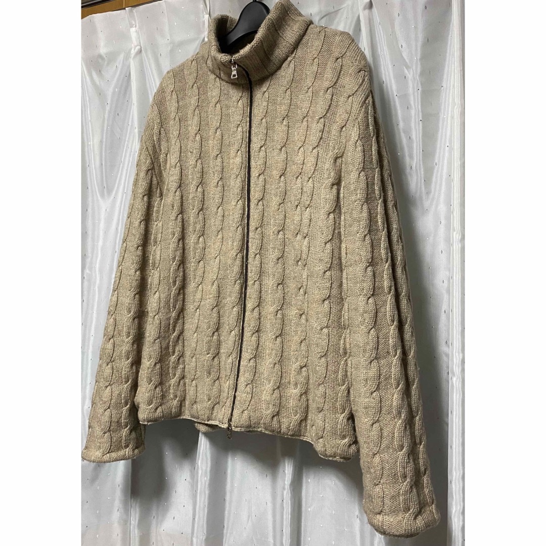 PRADA - PRADA 1999aw ニットブルゾン ドライバーズニット 90sの PRADA - PRADA 1999aw ニットブルゾン ドライバーズニット 90sの