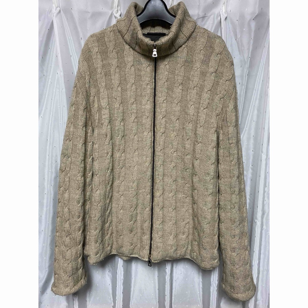 PRADA - PRADA 1999aw ニットブルゾン ドライバーズニット 90sの PRADA - PRADA 1999aw ニットブルゾン ドライバーズニット 90sの
