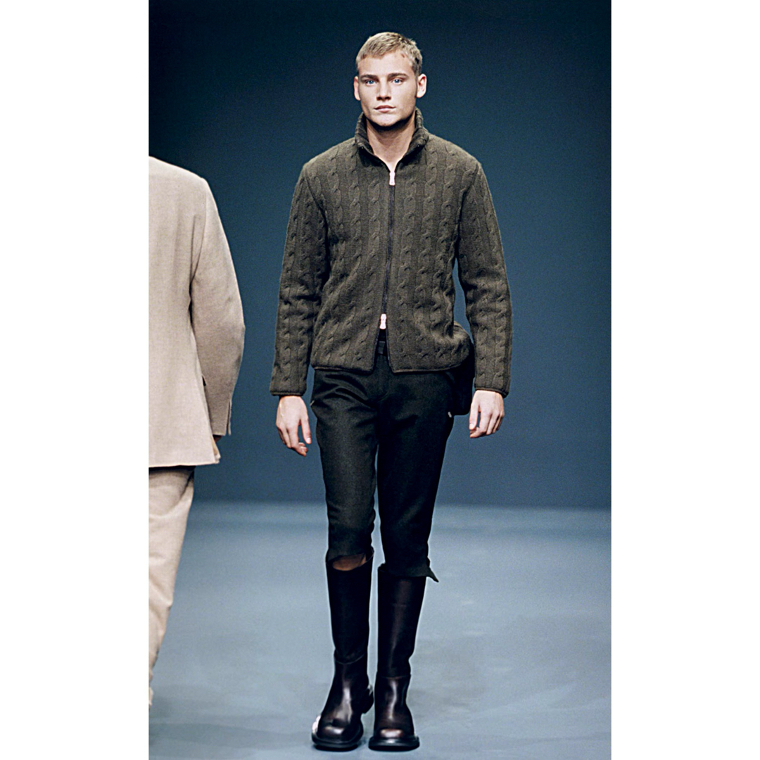PRADA - PRADA 1999aw ニットブルゾン ドライバーズニット 90sの PRADA - PRADA 1999aw ニットブルゾン ドライバーズニット 90sの