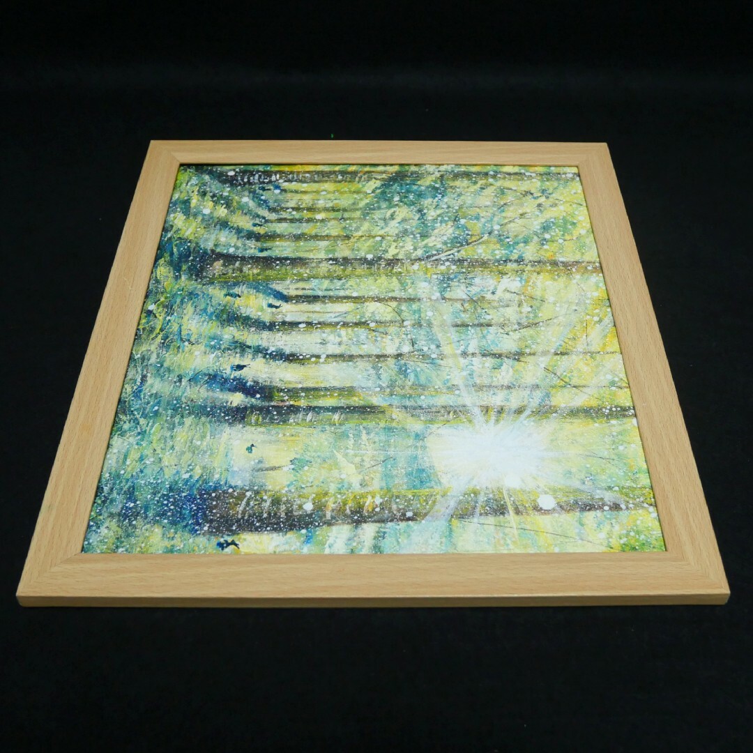 油絵 油彩 油彩画 絵 絵画【雪の朝日小さいウサギ達】 油絵 油彩 油彩画 絵 絵画【雪の朝日小さいウサギ達】