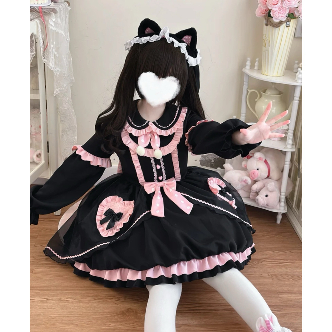 Noir Kei Ninomiya レディース ブラック ピナフォア ミディアム Noir Kei Ninomiya レディース ブラック ピナフォア ミディアム