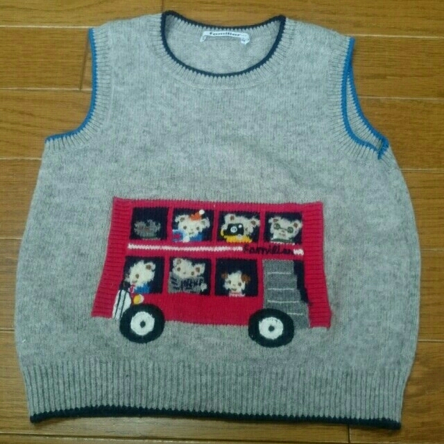 familiar(ファミリア)のfamiliar  boys vest  キッズ/ベビー/マタニティのキッズ服男の子用(90cm~)(ニット)の商品写真