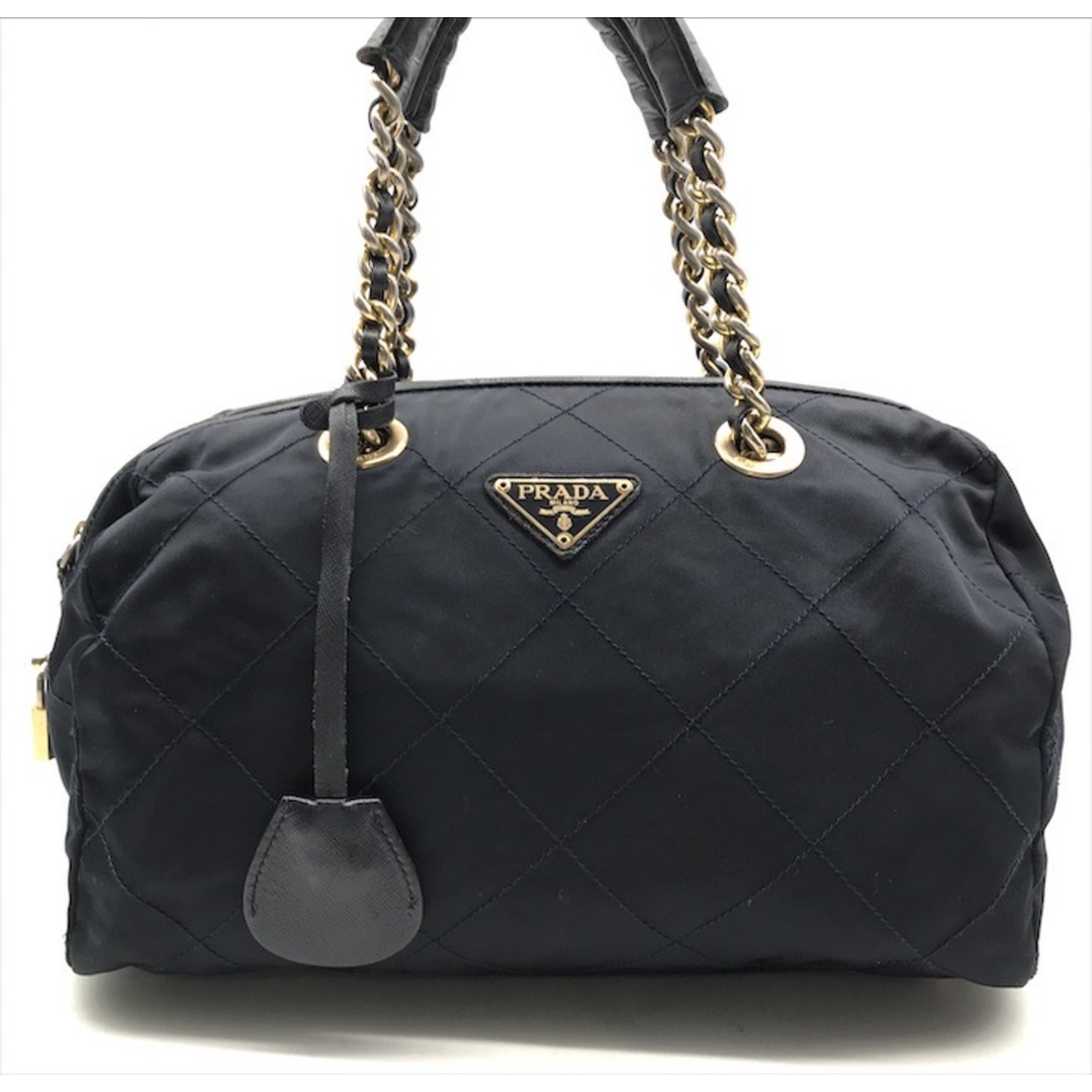 PRADA - PRADA プラダ 三角ロゴ ナイロン テスート キルティング PRADA - PRADA プラダ 三角ロゴ ナイロン テスート キルティング