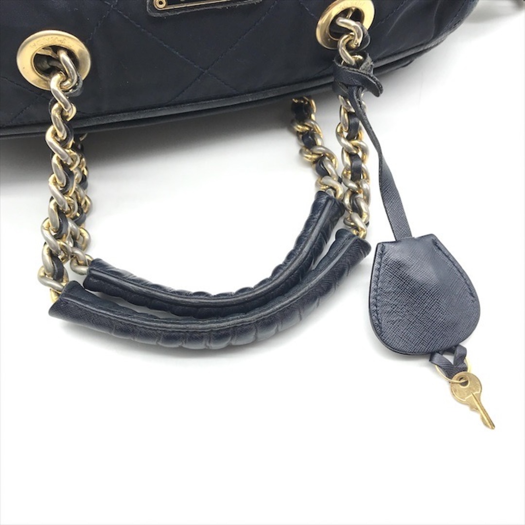 PRADA - PRADA プラダ 三角ロゴ ナイロン テスート キルティング PRADA - PRADA プラダ 三角ロゴ ナイロン テスート キルティング