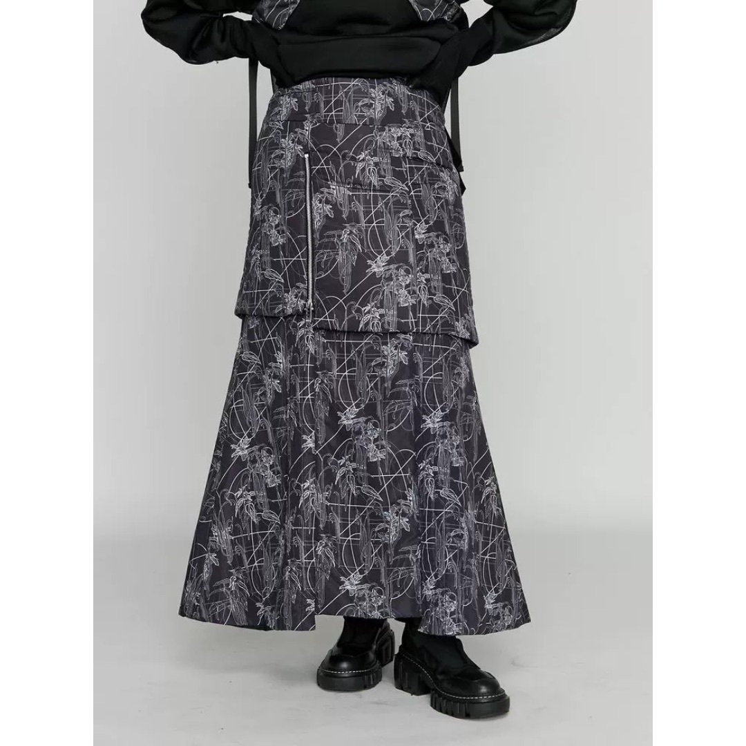 【セール】翌日発送　UN3D LINE FLOWER PADDED ZIP SK