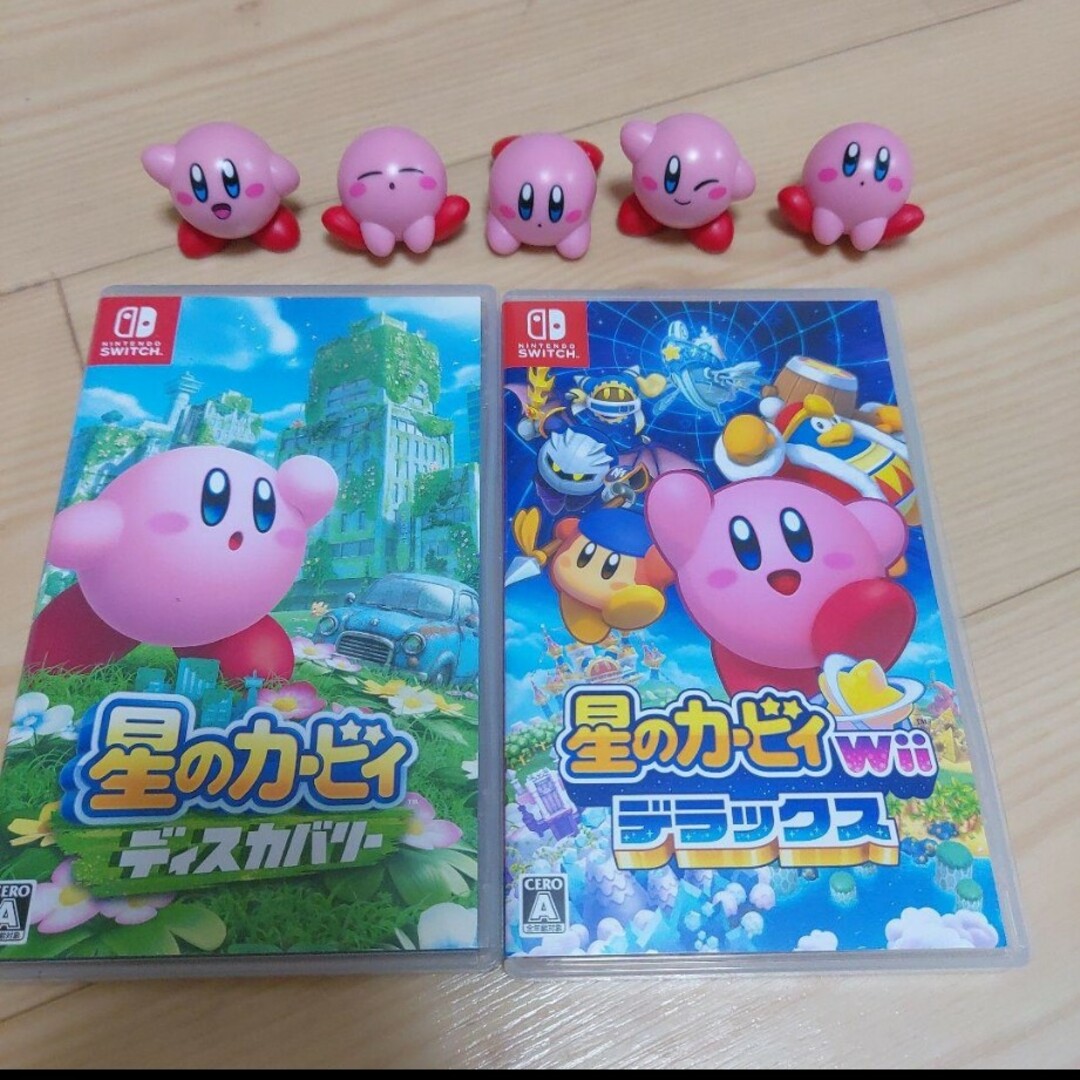 送料無料 通販 激安 再値下げ‼️星のカービィWii デラックス ディスカバリー2点まとめ。 Nintendo Switch
