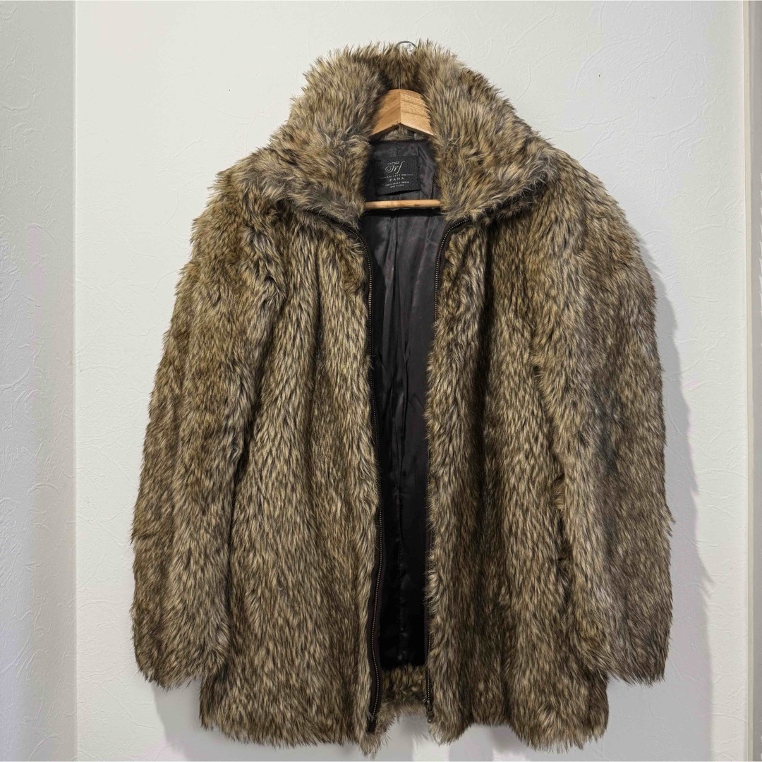 ZARA TRF Collection ブラウンファーコート ZARA TRF Collection ブラウンファーコート