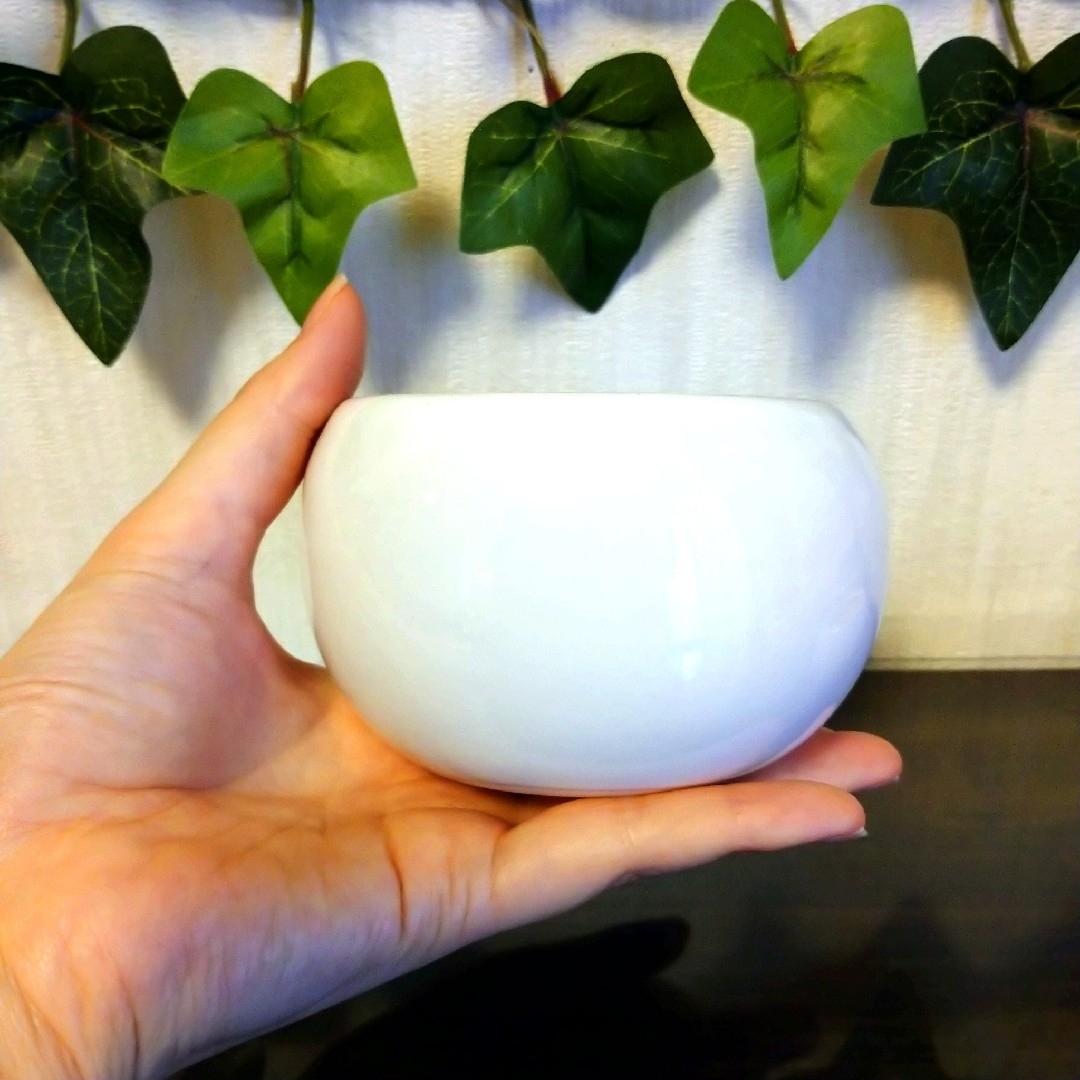3.5号 2個 白 陶器鉢 丸鉢 植木鉢 盆栽鉢 ミニ盆栽 観葉鉢 山 3.5号 2個 白 陶器鉢 丸鉢 植木鉢 盆栽鉢 ミニ盆栽 観葉鉢 山