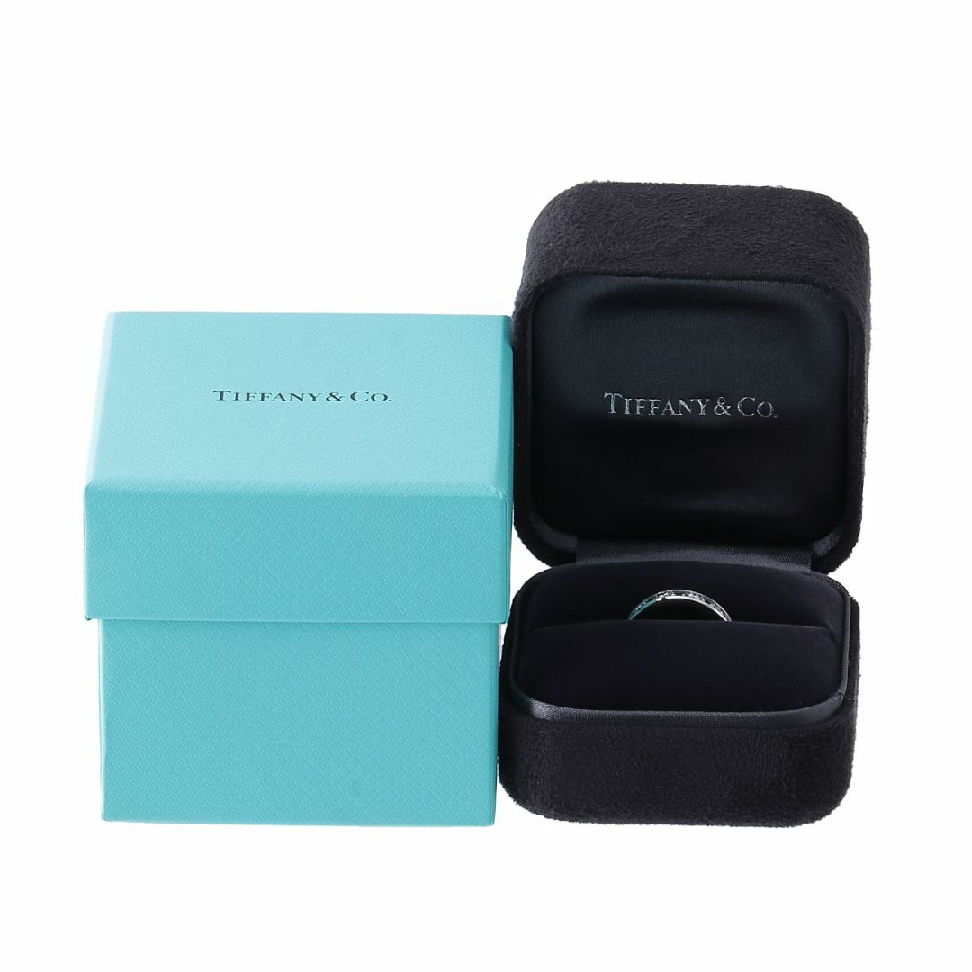 Tiffany & Co.(ティファニー)のティファニー ダイヤ リング チャネル ハーフエタニティ ハーフサークル 9号 幅3.5mm バケットダイヤ ラウンドダイヤ PT950 箱 新品仕上げ済 TIFFANY【19583】 レディースのアクセサリー(リング(指輪))の商品写真