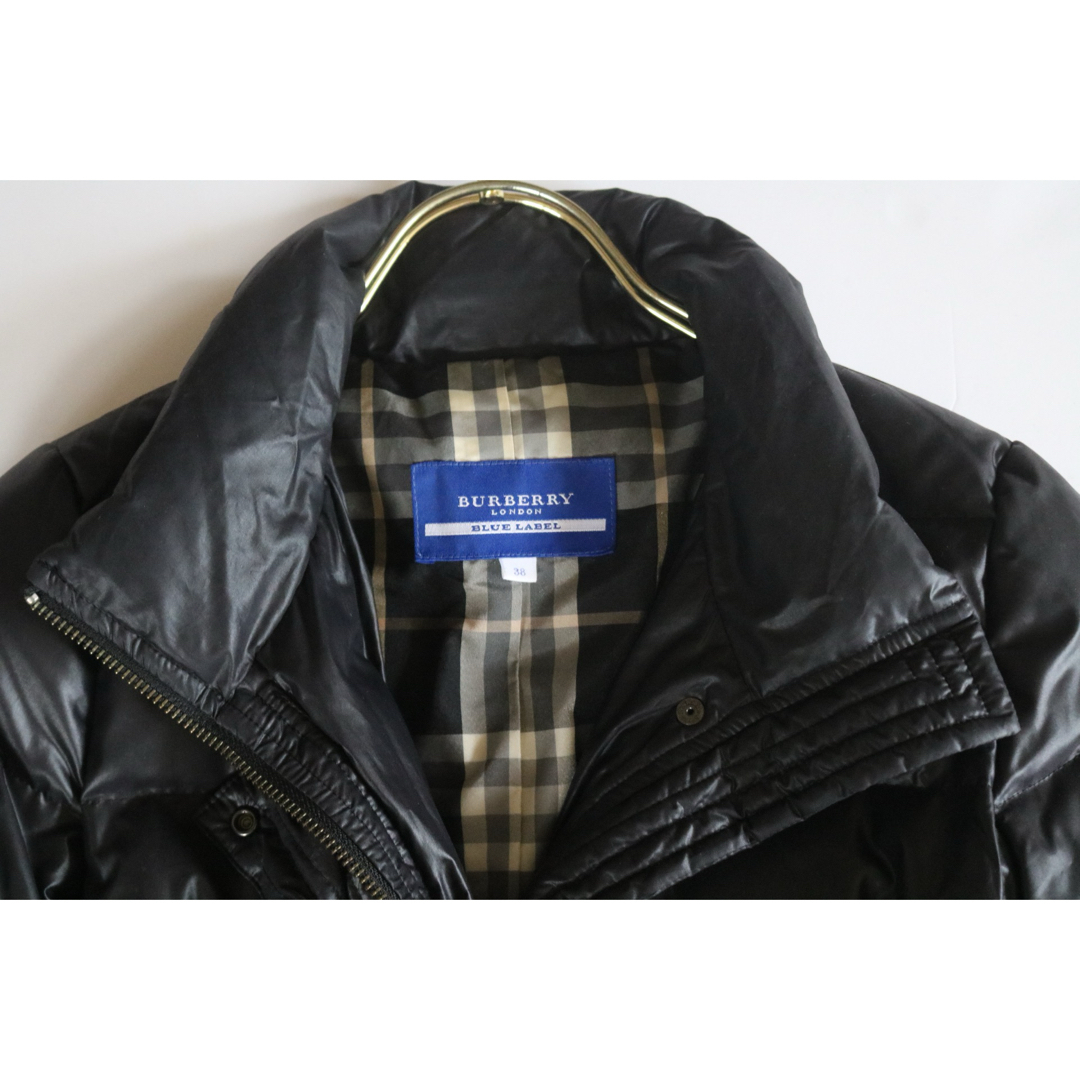 BURBERRY BLUE LABEL】ダウンジャケット レディース 茶 M☆ BURBERRY BLUE LABEL】ダウンジャケット レディース 茶 M☆