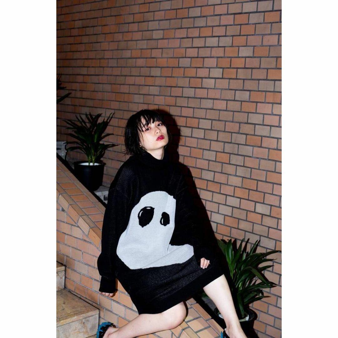 hazama ハザマ 2018-19AW 消えない何かのニットワンピース hazama ハザマ 2018-19AW 消えない何かのニットワンピース