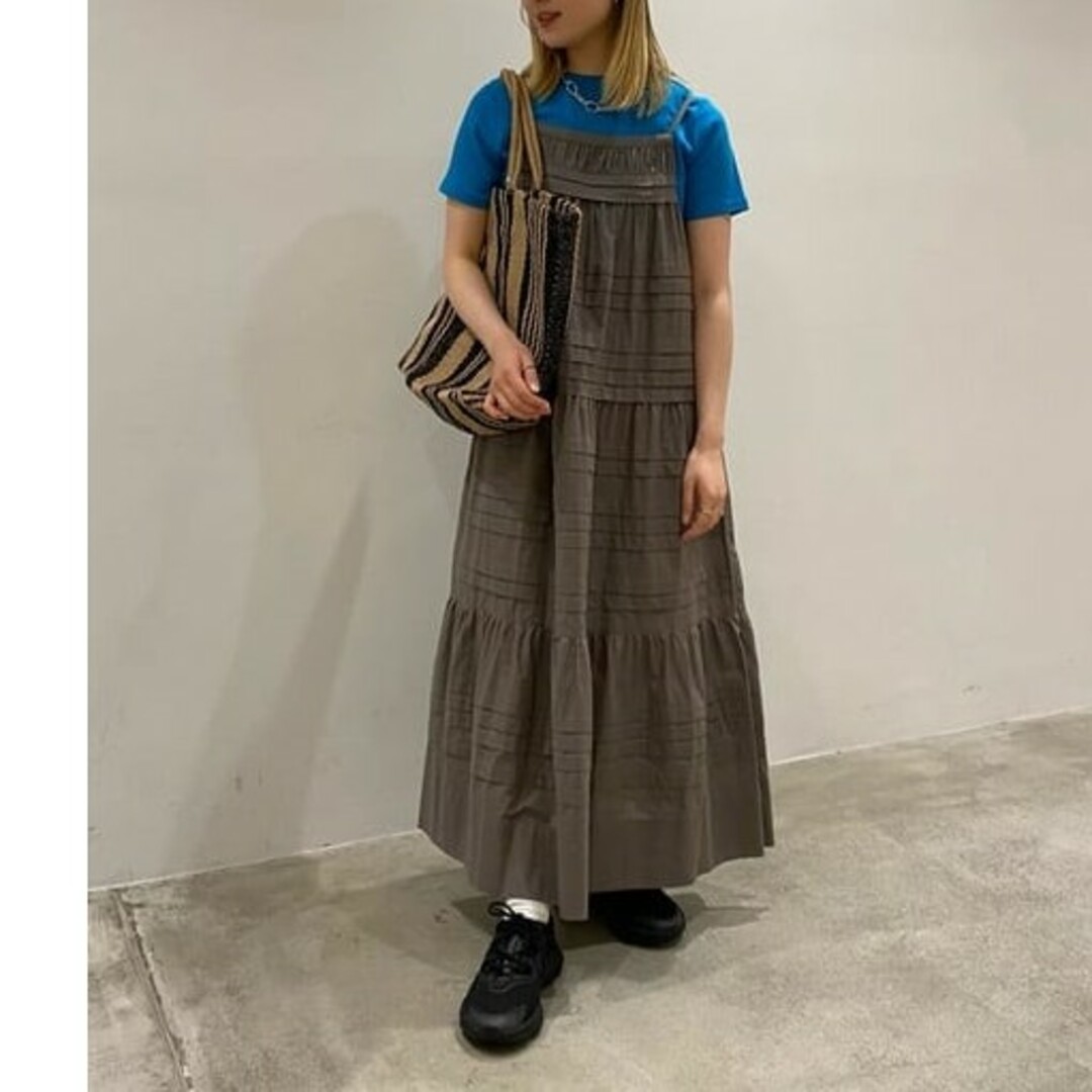 BEAUTY&YOUTH UNITED ARROWS(ビューティアンドユースユナイテッドアローズ)の2023 BEAUTY&YOUTH コットンタックキャミワンピース レディースのワンピース(ロングワンピース/マキシワンピース)の商品写真