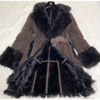 美品 あほらしい ✨MAX MARA リアルレザー ムートン ロング 美品 あほらしい ✨MAX MARA リアルレザー ムートン ロング