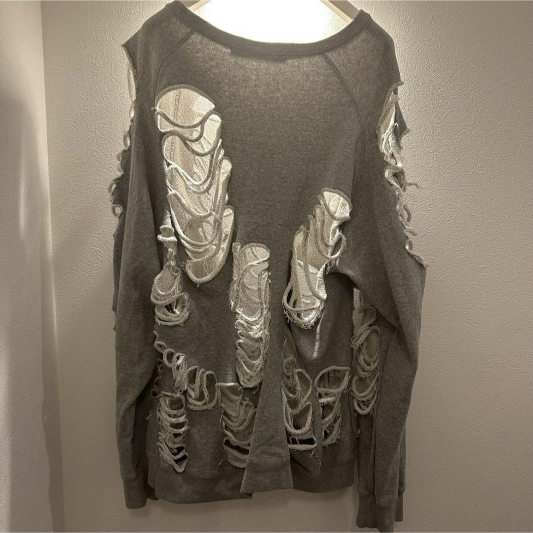 希少】JUN NAKAYAMA DISTRESSED CREWNECK 希少】JUN NAKAYAMA DISTRESSED CREWNECK