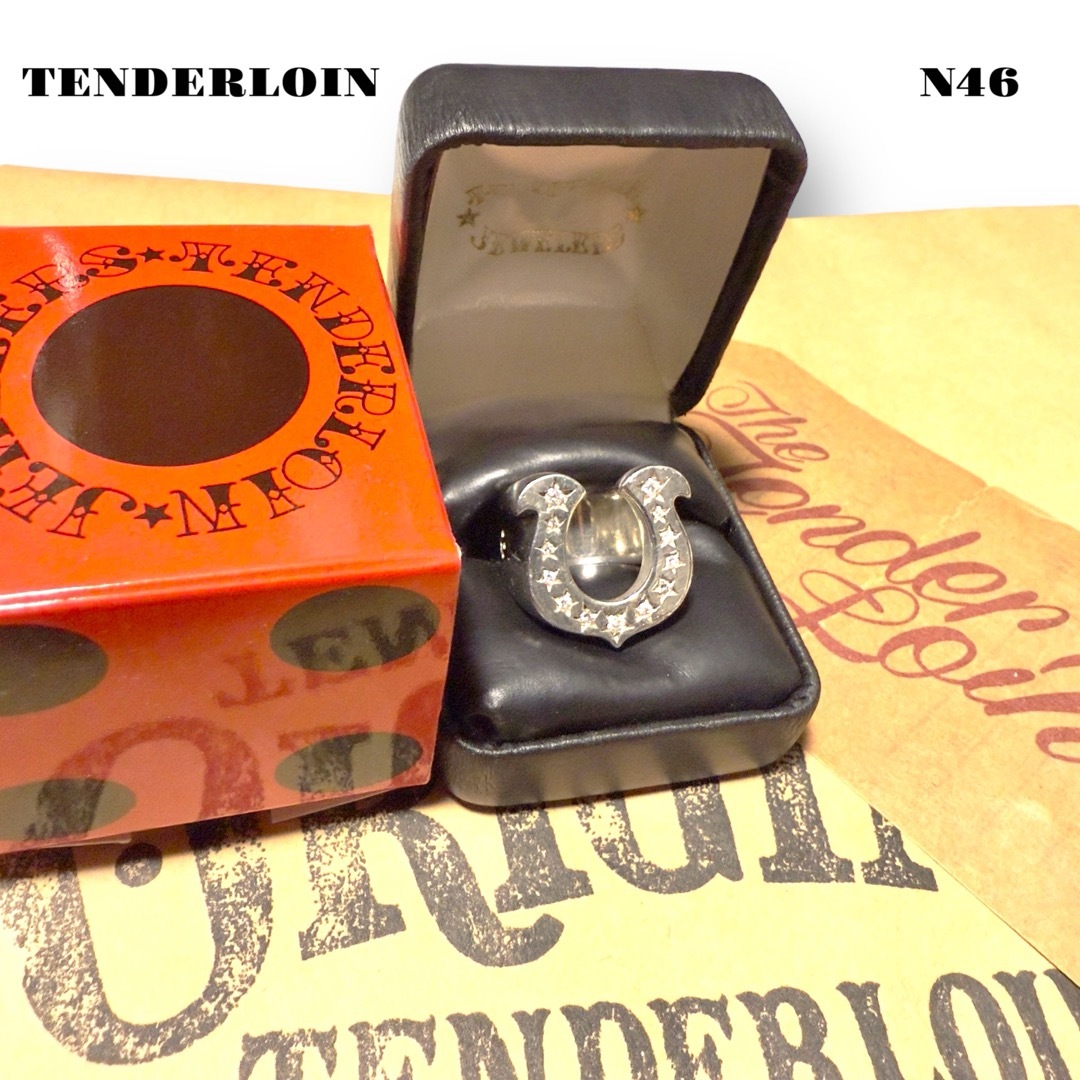 TENDERLOIN - 人気品! TENDERLOIN ホース シュー リング ダイヤ TENDERLOIN - 人気品! TENDERLOIN ホース シュー リング ダイヤ