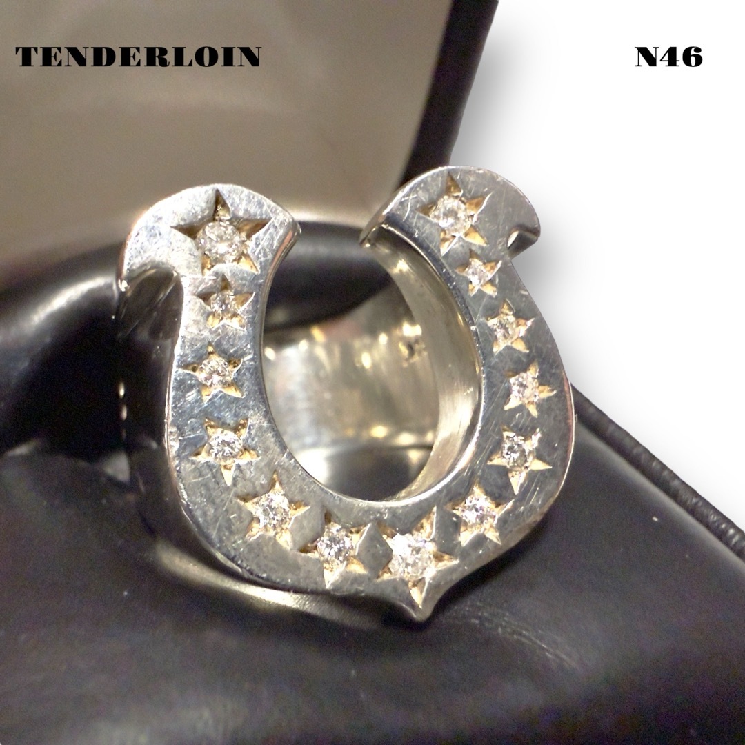 TENDERLOIN - 人気品! TENDERLOIN ホース シュー リング ダイヤ TENDERLOIN - 人気品! TENDERLOIN ホース シュー リング ダイヤ