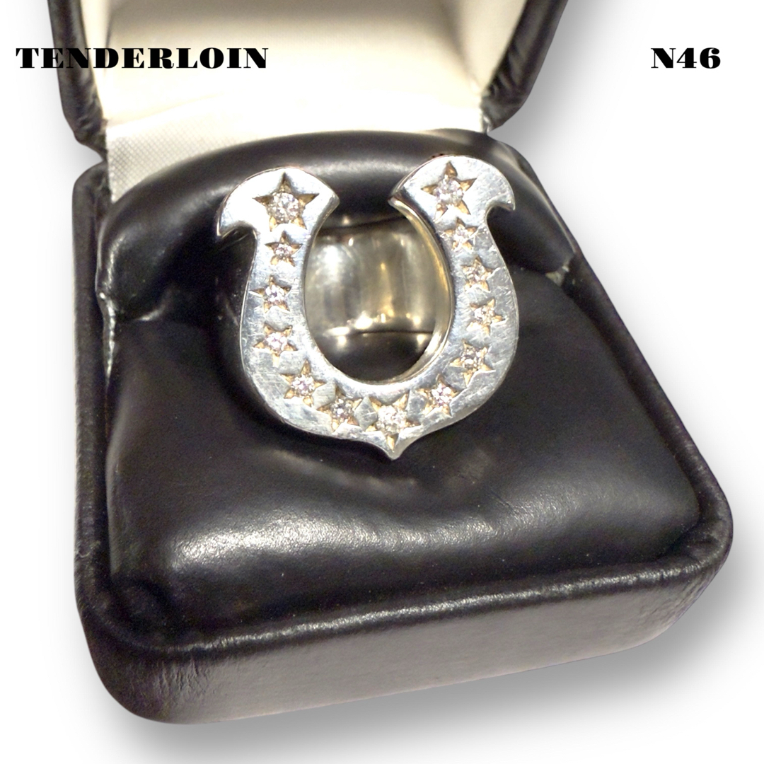 TENDERLOIN - 人気品! TENDERLOIN ホース シュー リング ダイヤ TENDERLOIN - 人気品! TENDERLOIN ホース シュー リング ダイヤ