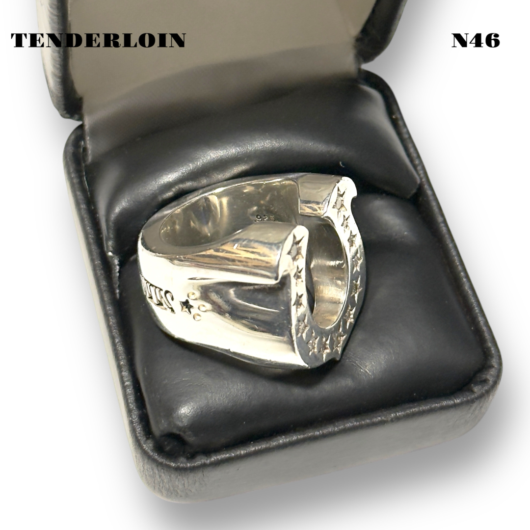 TENDERLOIN - 人気品! TENDERLOIN ホース シュー リング ダイヤ TENDERLOIN - 人気品! TENDERLOIN ホース シュー リング ダイヤ