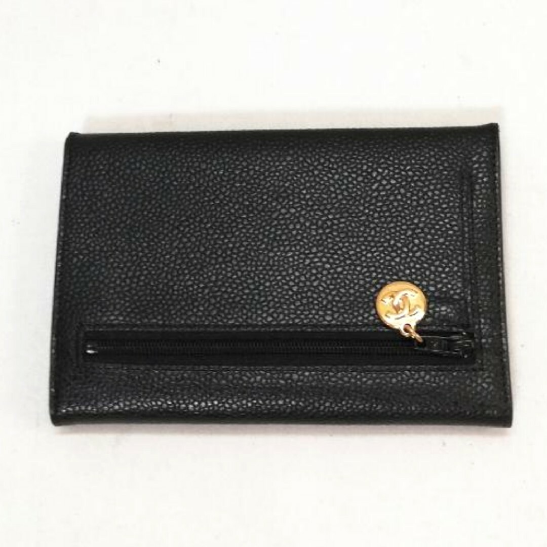 CHANEL(シャネル) キャビアスキン コインケース 二つ折り財布 CHANEL(シャネル) キャビアスキン コインケース 二つ折り財布