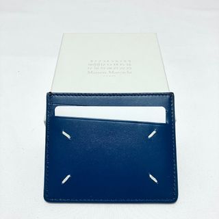 【即納！最大半額！】 ロゴ ブランド マルジェラ 22aw 新品 パスケース 4512 ネイビー 小物
