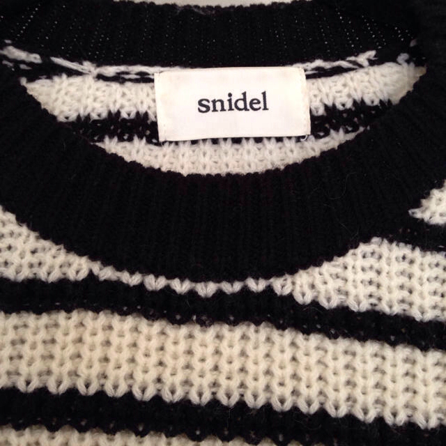 SNIDEL(スナイデル)のsnidel ボーダーニット◎1回着用 レディースのトップス(ニット/セーター)の商品写真