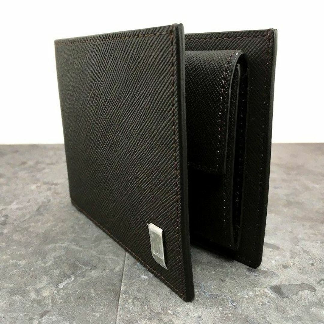 Dunhill - 送料込み! 未使用品 dunhill 二つ折り財布 ダーク Dunhill - 送料込み! 未使用品 dunhill 二つ折り財布 ダーク