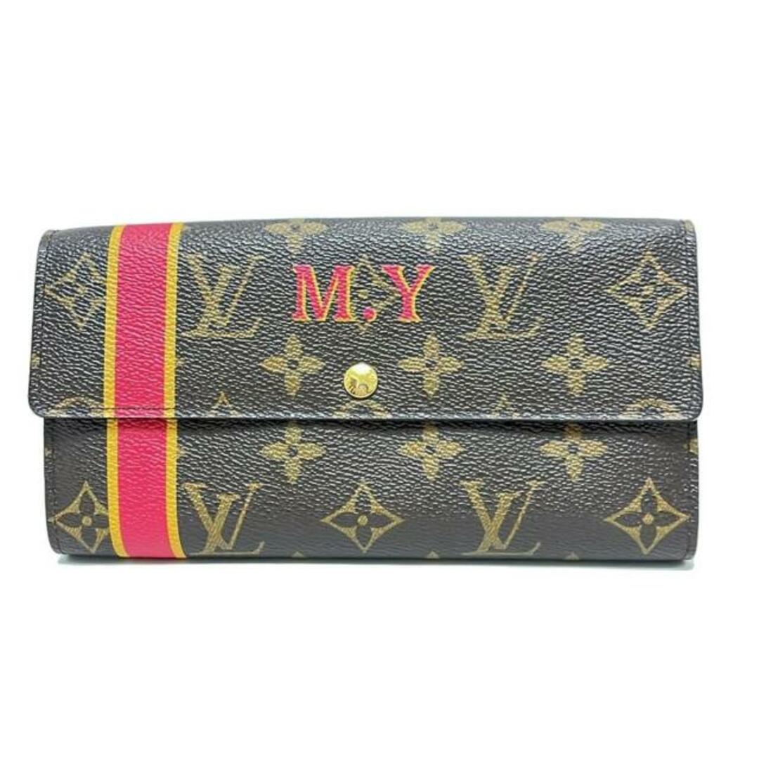 Louis Vuitton】 モノグラム長財布 イニシャル『A』入り