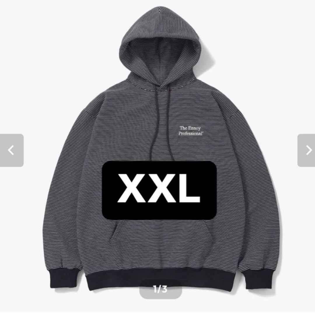 ennoy BORDER HOODIE SWEAT パーカー XXL 2XL ennoy BORDER HOODIE SWEAT パーカー XXL 2XL